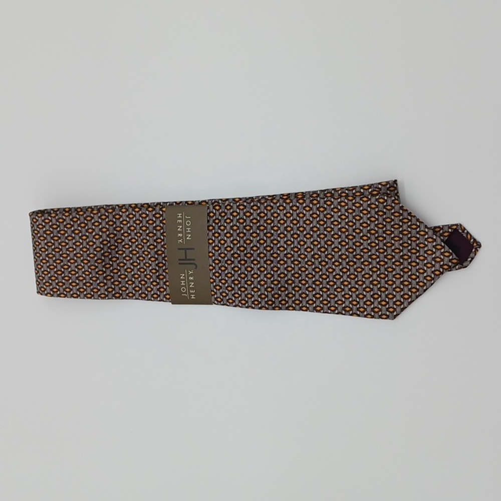John Henry Diamond Pattern Tie (NWT)